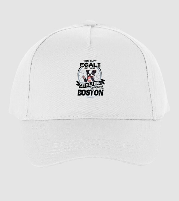 Toți sunt egali, dar numai cei mai buni devin stăpâni de boston model alb pe tricou