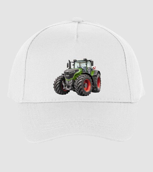 TRACTOR model alb pe tricou