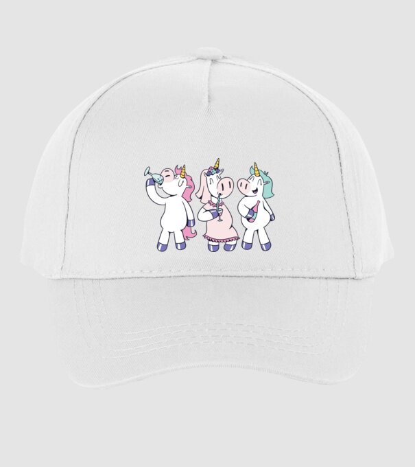 unicorn Bachelorette model alb pe tricou