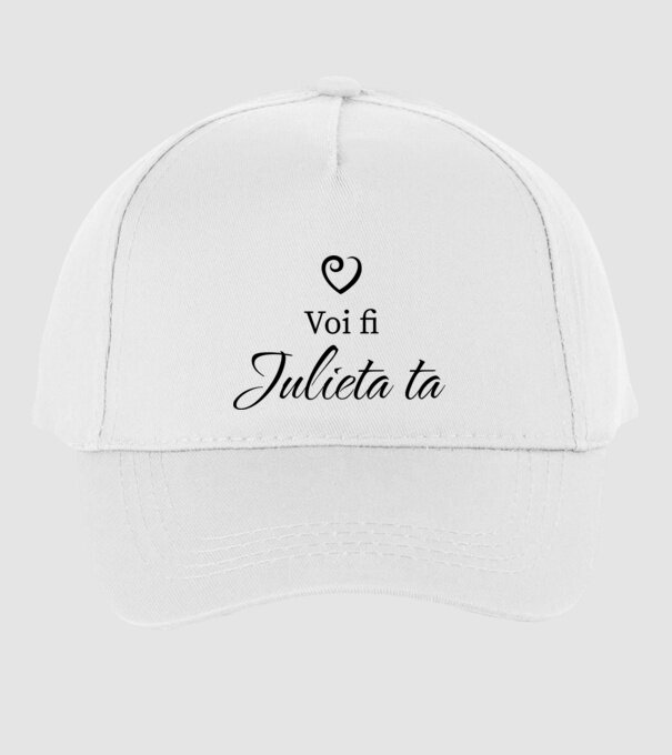 Voi fi Julieta ta model alb pe tricou