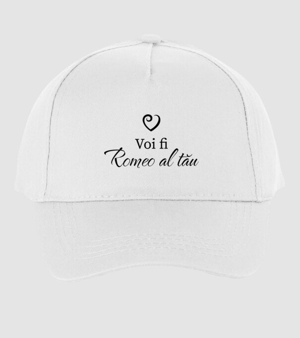 Voi fi Romeo al tău model alb pe tricou