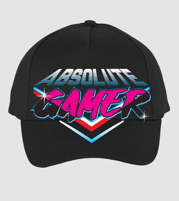 Absolute Gamer model negru pe tricou