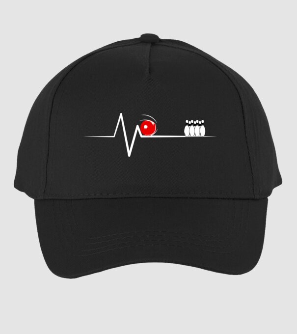 Bowling EKG model negru pe tricou