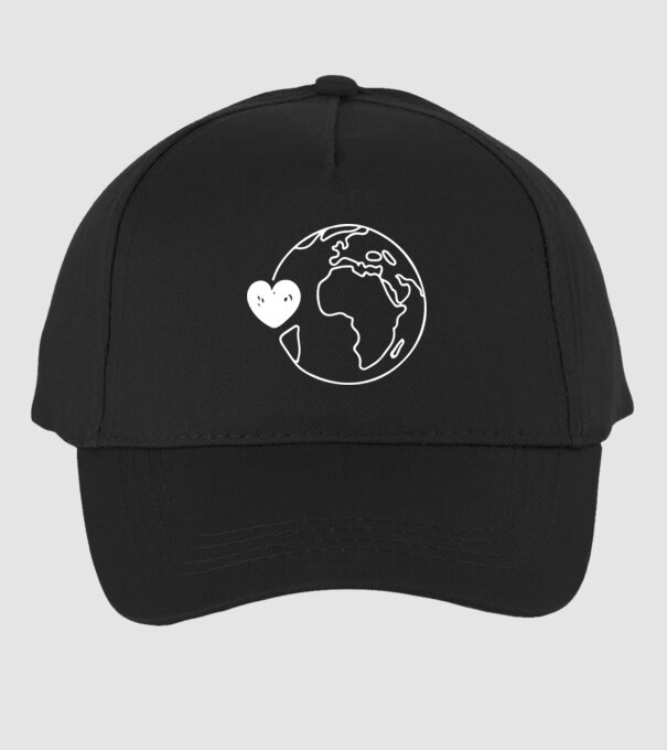 EarthLogo model negru pe tricou