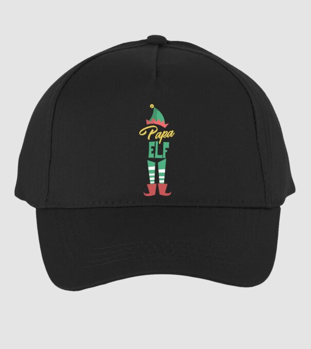Elf family bunic model negru pe tricou