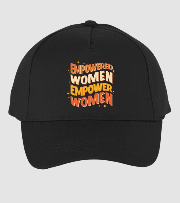 Empowered women empower women model negru pe tricou