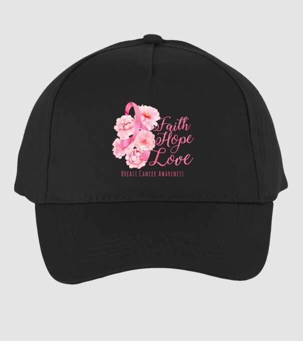 Faith hope love model negru pe tricou