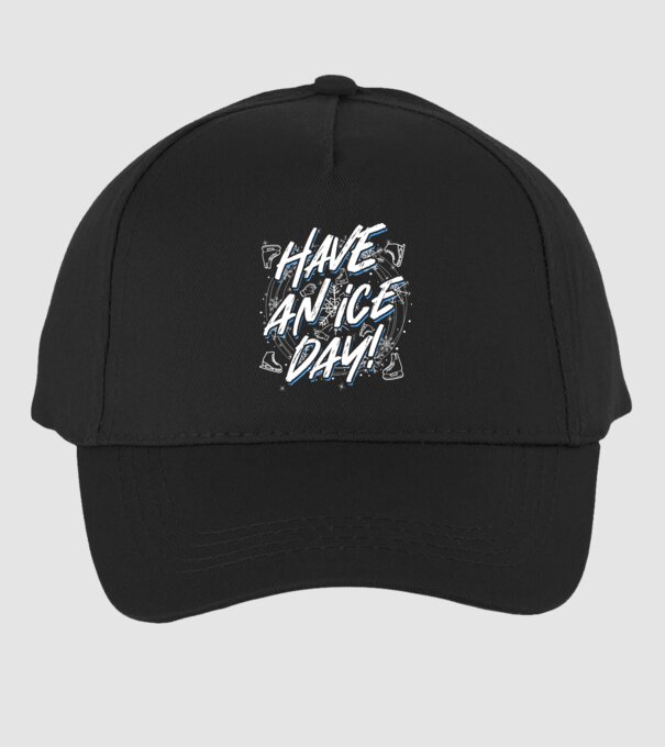 Have an ice day model negru pe tricou