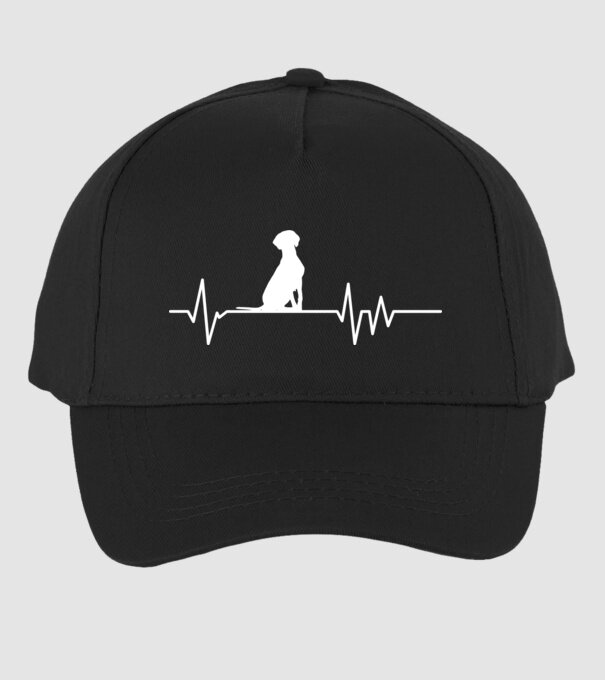 Heartbeat silueta Vijla model negru pe tricou