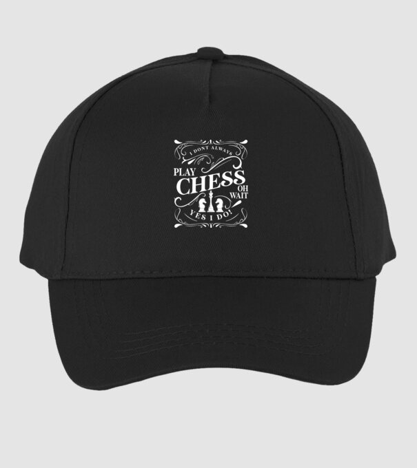 I dont always play chess model negru pe tricou