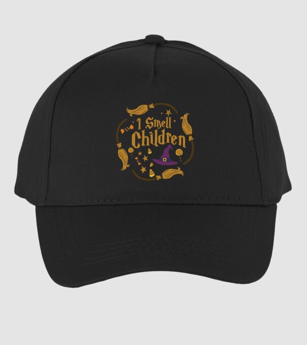 I smell children model negru pe tricou