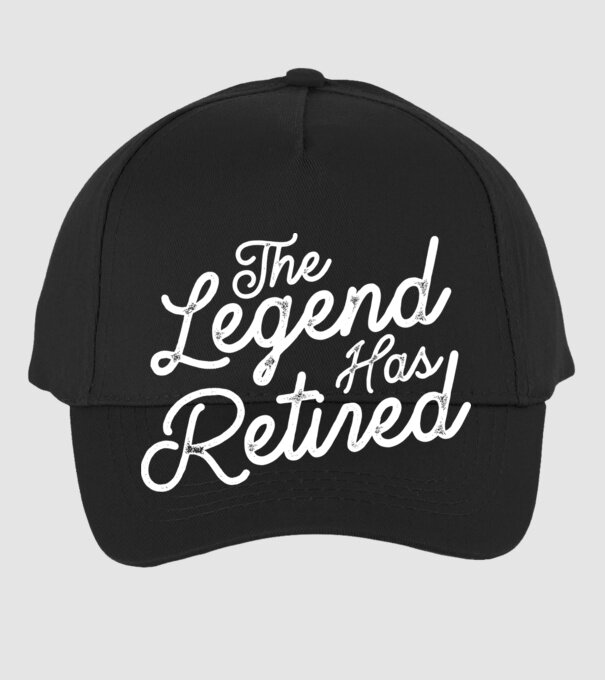 Legend has retired model negru pe tricou