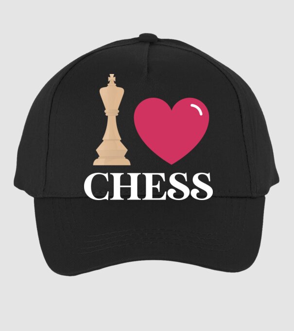 Love chess model negru pe tricou