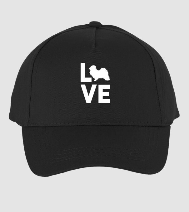 LOVE Havanese model negru pe tricou