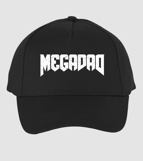 Megadad model negru pe tricou