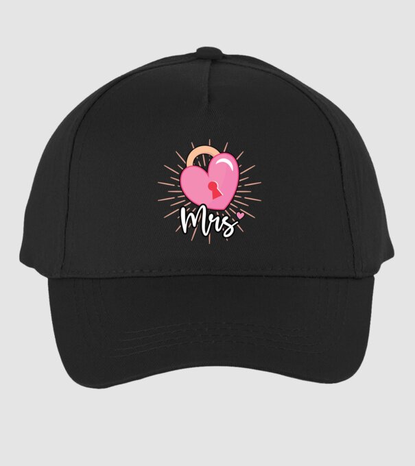 Mrs key to the heart model negru pe tricou