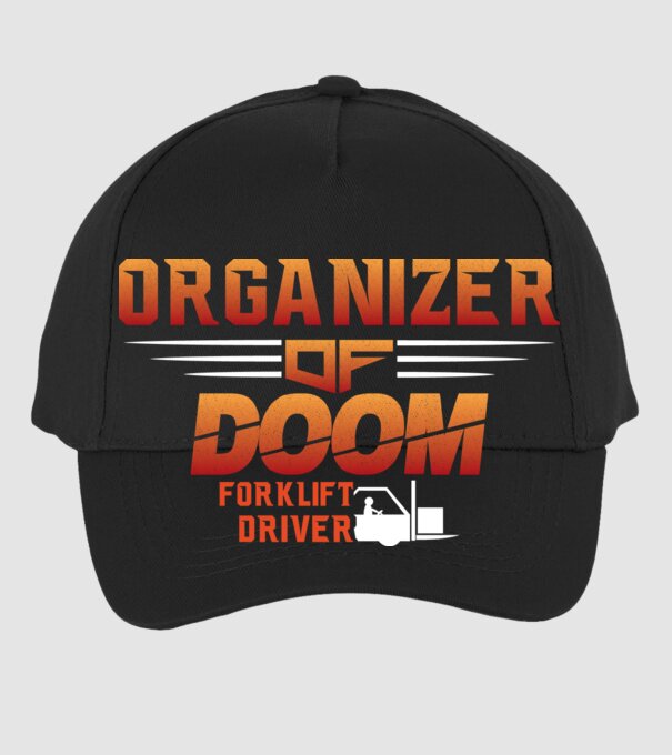 organizer of DOOM model negru pe tricou