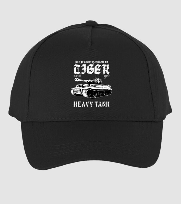 Panzer VI tiger model negru pe tricou
