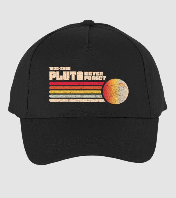 pluto model negru pe tricou
