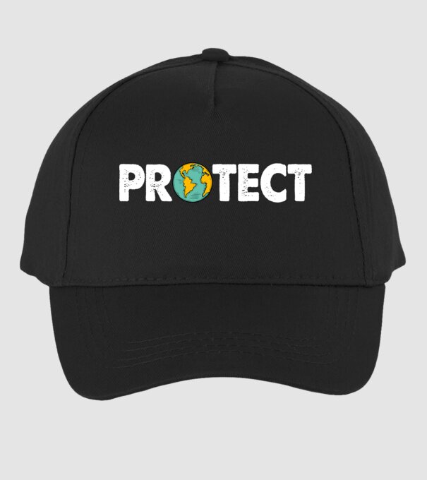 Protect earth model negru pe tricou