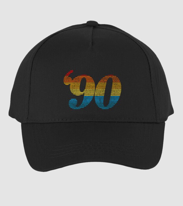 Retro Birthday 1990 model negru pe tricou