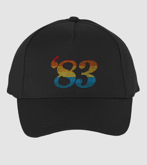 Retro Birthday 1983 model negru pe tricou