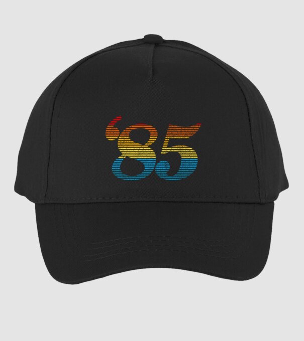 Retro Birthday 1985 model negru pe tricou