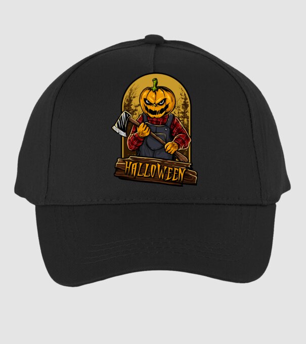 Scary halloween model negru pe tricou