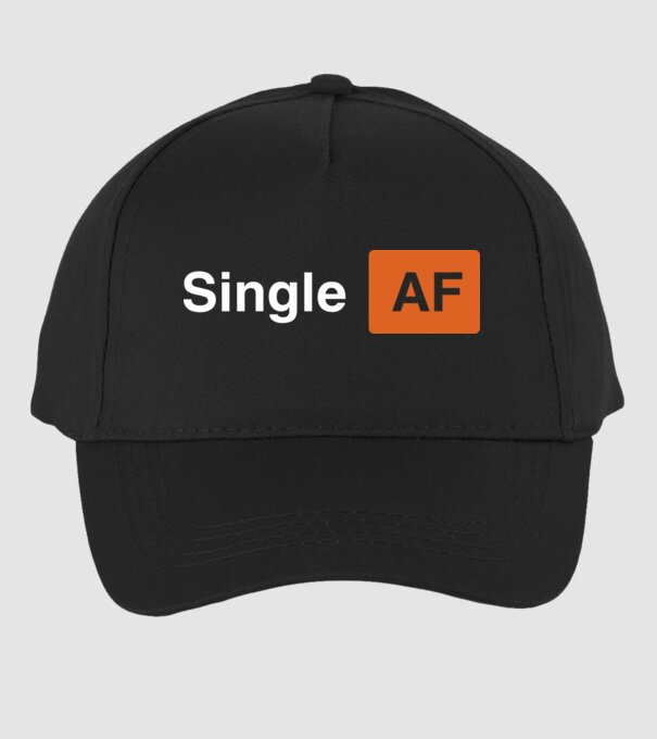 Single AF model negru pe tricou
