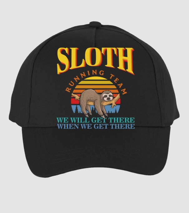 SLOTH running team model negru pe tricou