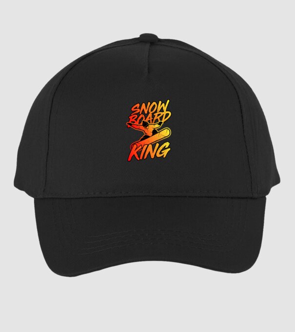 snowboard king model negru pe tricou