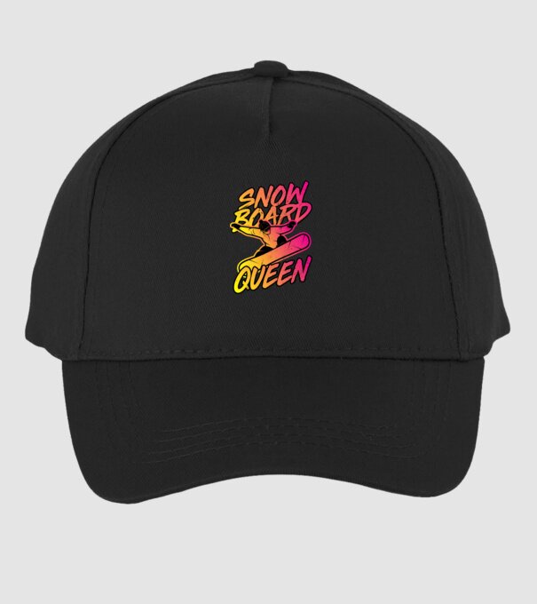 snowboard queen model negru pe tricou