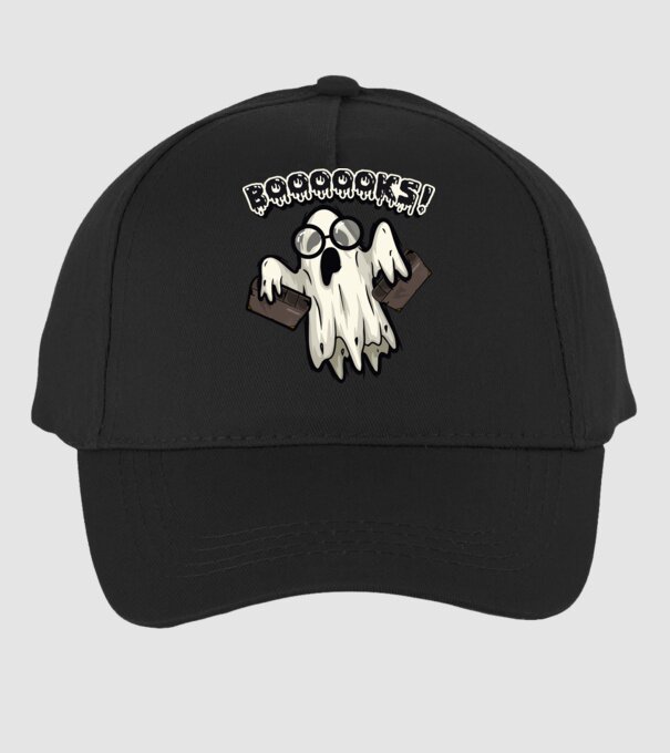 Spooky boookworm model negru pe tricou