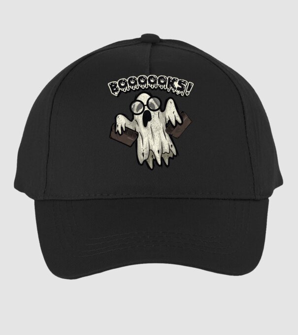 Spooky booookworm model negru pe tricou