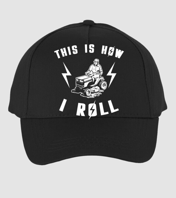 This is how i roll model negru pe tricou