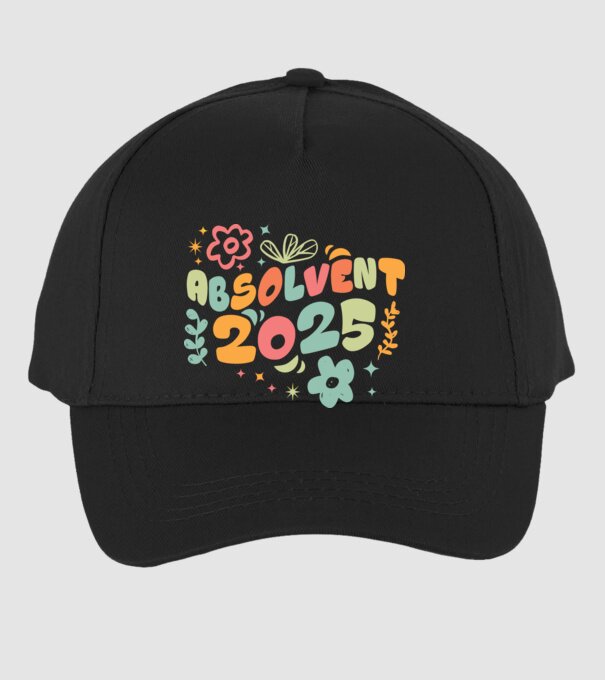 Absolventa 2025 model negru pe tricou