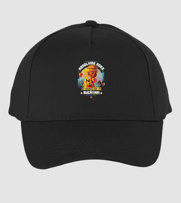absolvire 2023 bucătar model negru pe tricou