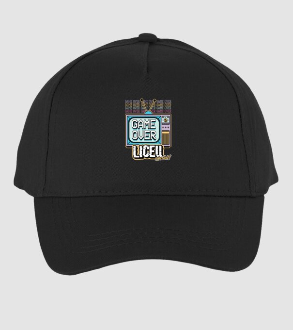 Absolvire retro liceu model negru pe tricou