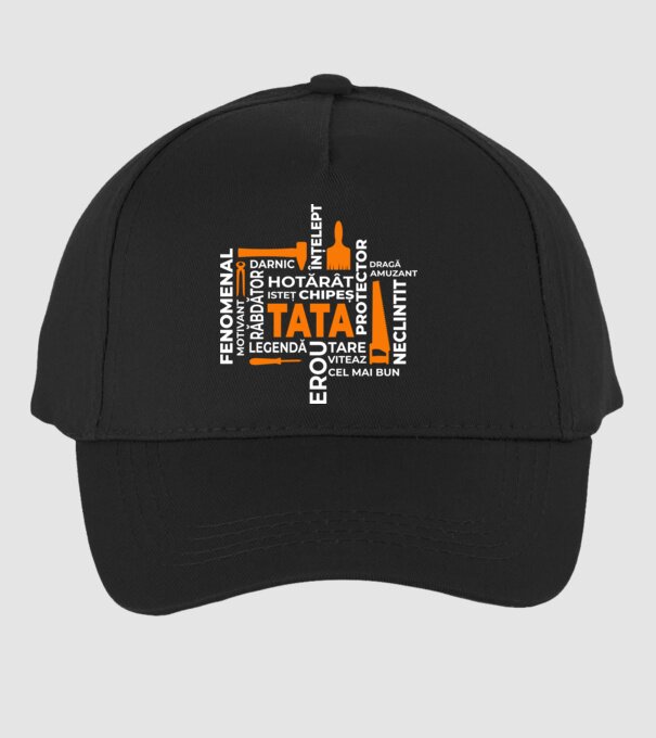 Acronimele tatălui model negru pe tricou