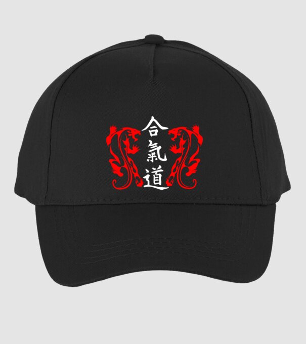Aikido 2 model negru pe tricou