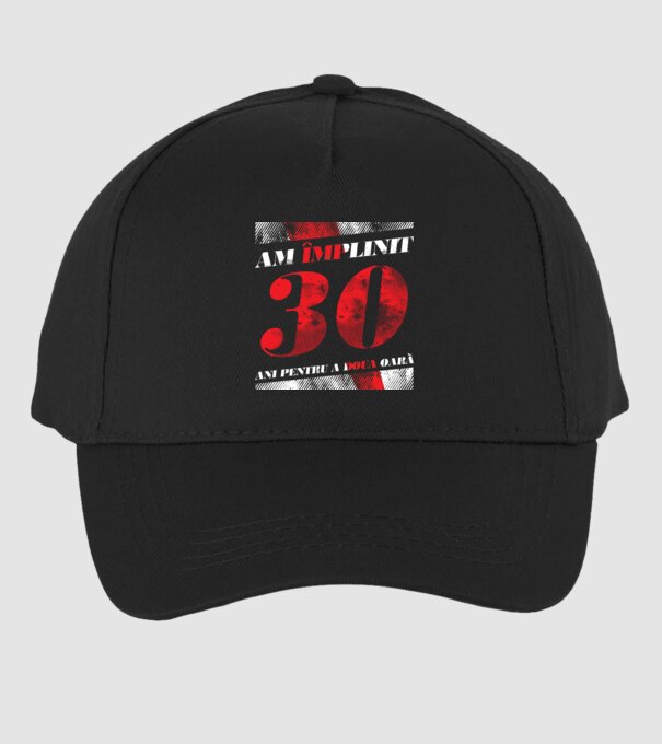 Am împlinit 30 ani pentru a doua oară model negru pe tricou