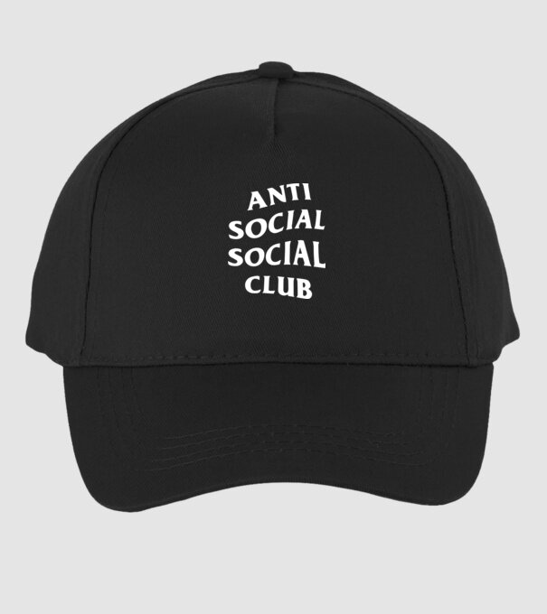 Anti social social club model negru pe tricou