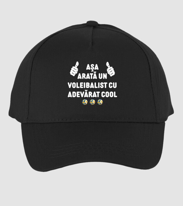 Așa arată un voleibalist cu adevărat cool model negru pe tricou
