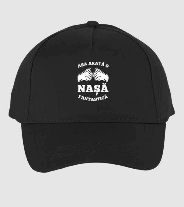 Așa arată o nașă fantastică model negru pe tricou