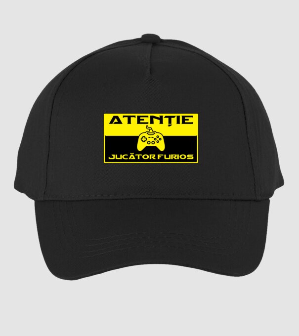 Atenție! Jucător furios model negru pe tricou