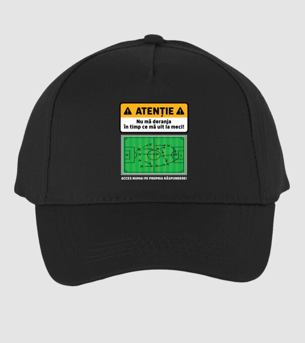 Atenție - Nu mă deranja, în timp ce mă uit la meci model negru pe tricou
