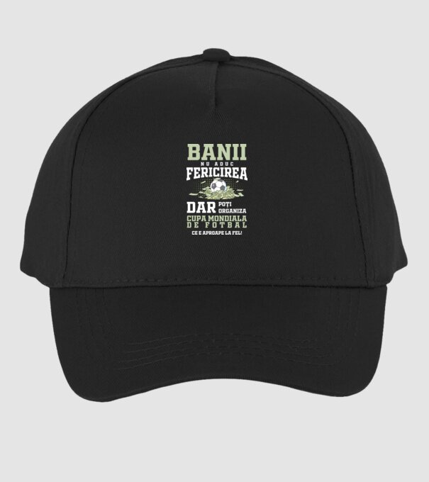 Banii nu aduc fericirea model negru pe tricou