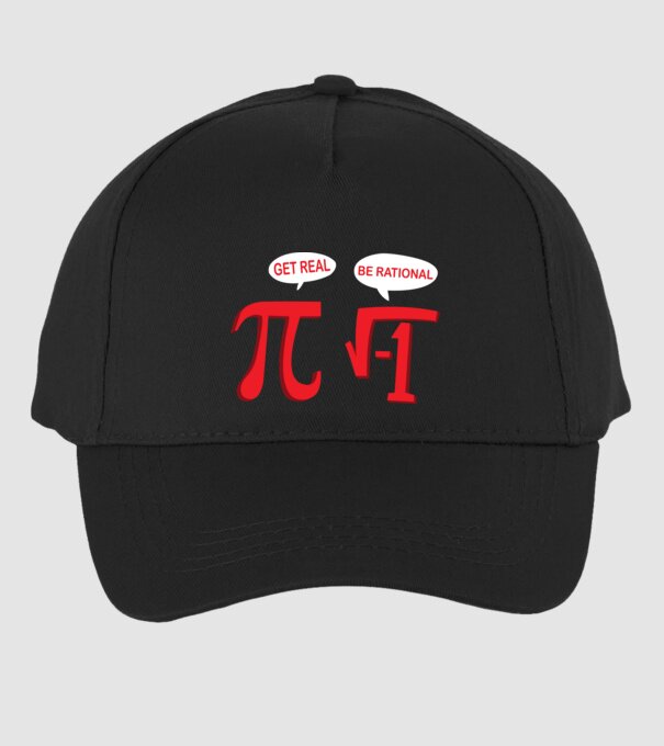 Be rational PI model negru pe tricou