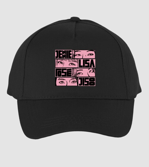 BlackPink manga model negru pe tricou