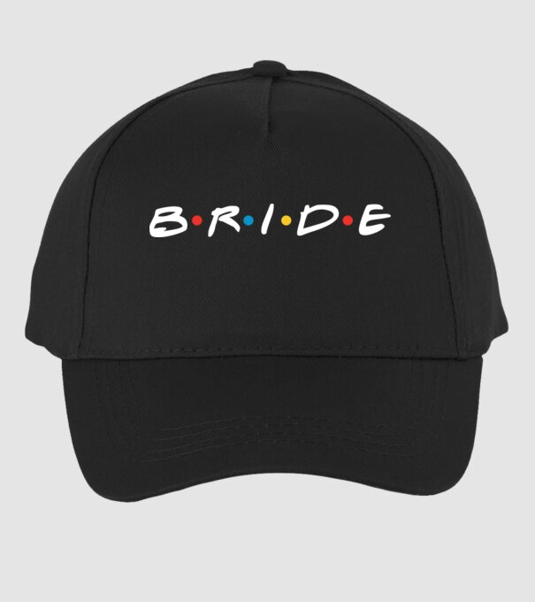 Bride Friends style model negru pe tricou